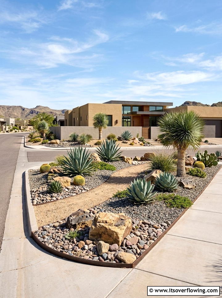 Modern Xeriscaping For Low Maintenance - 25 backyard ideas for corner lots