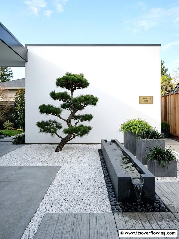 Modern Zen Garden - 25 backyard ideas with japanese garden