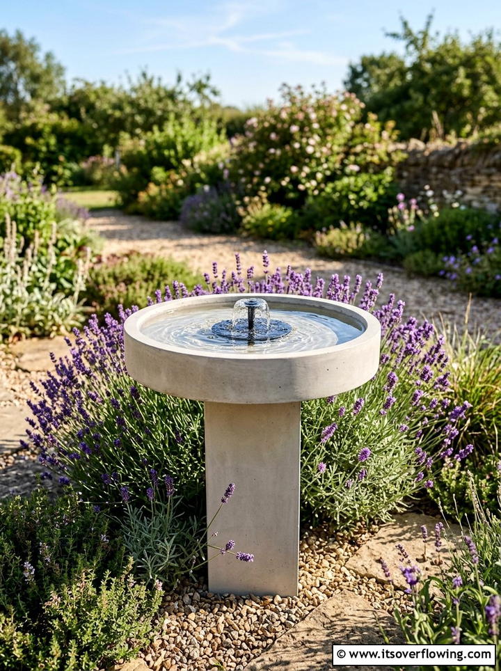 Modern bird bath - 25 garden decor ideas with modern accents