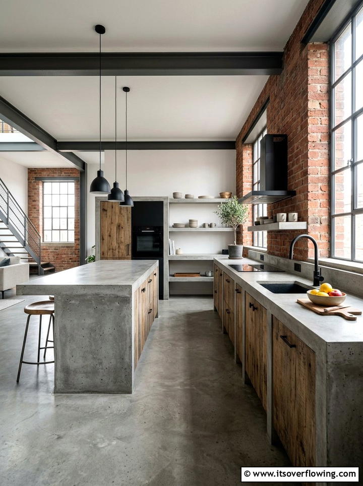Modern concrete kitchen - 25 backyard ideas with outdoor kitchen