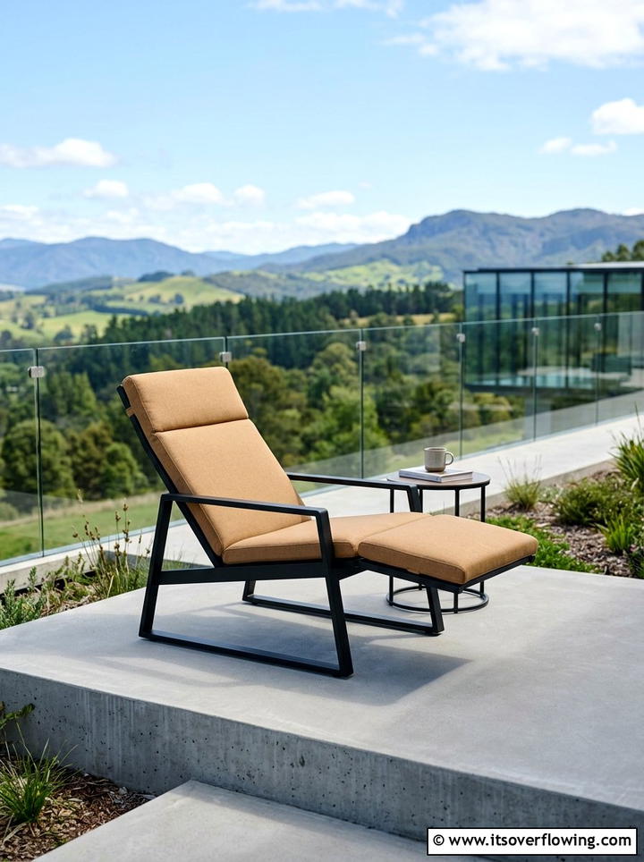 Modern deck chair - 25 garden decor ideas for decks