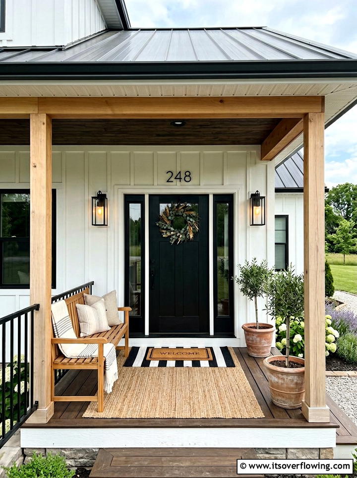 Modern farmhouse front porch - 25 front porch decor ideas