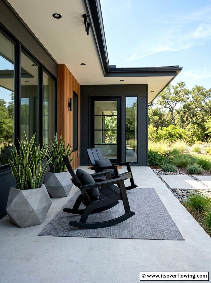 Modern front porch - 25 front porch ideas with rocking chairs