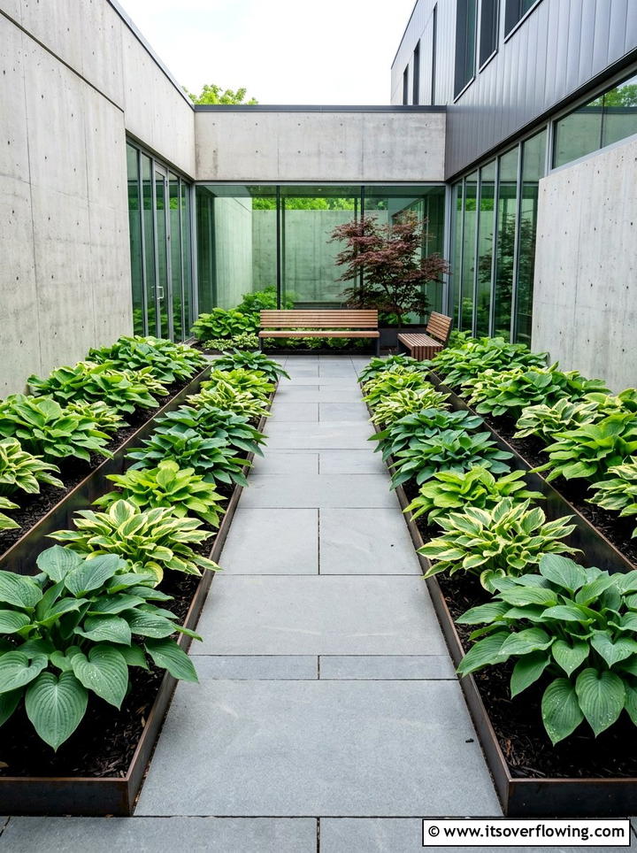Modern hosta landscaping - 25 garden ideas with hostas