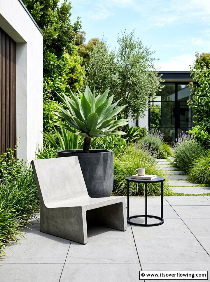 Modern minimalist patio nook - 25 backyard ideas with reading nook