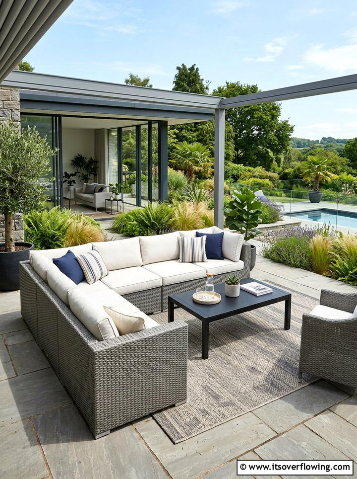 Modern patio furniture - 25 backyard ideas for summer parties