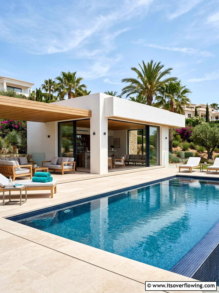 Modern pool house - 25 garden design ideas with outdoor rooms