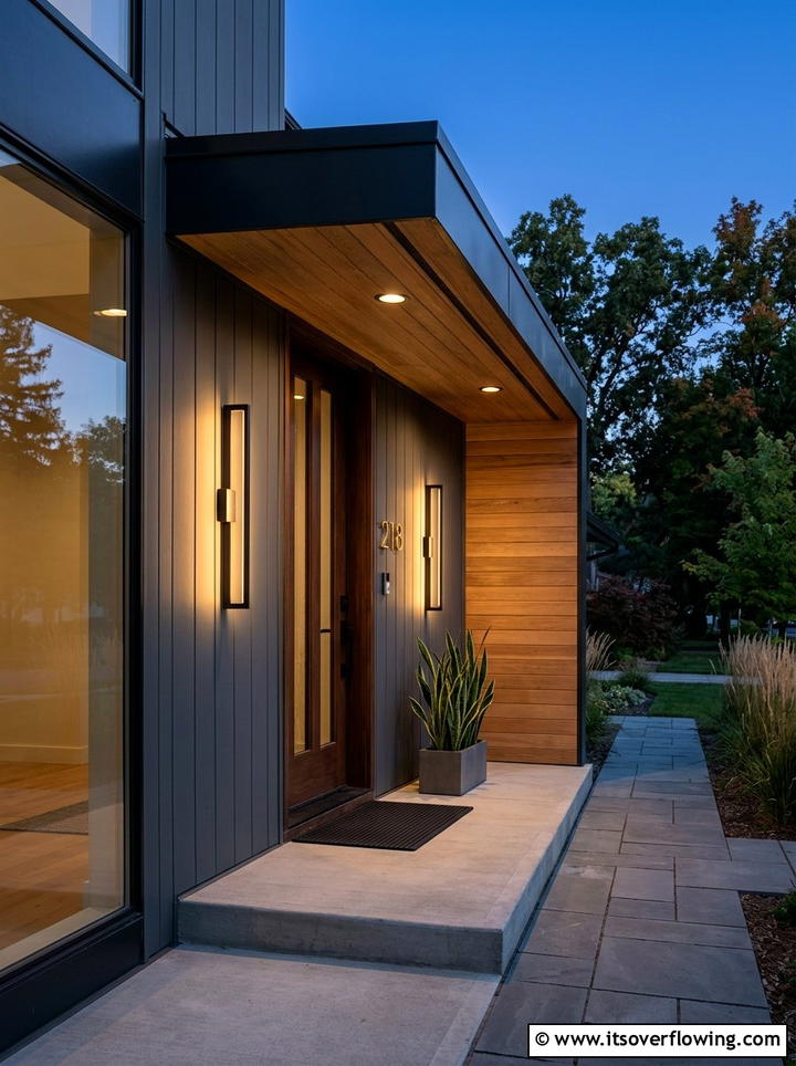 Modern porch lighting - 25 front porch ideas for small porches