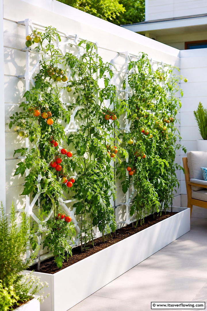 Modular Lattice Trellis - 30 Tomato Trellis Ideas for Healthy & Space-Saving Gardens