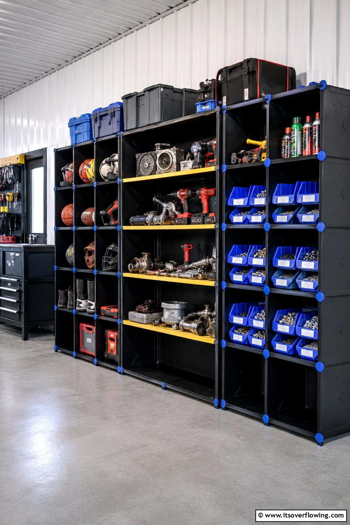 Modular Storage Units - 30 Shed Shelving Ideas for Optimal Storage Solutions
