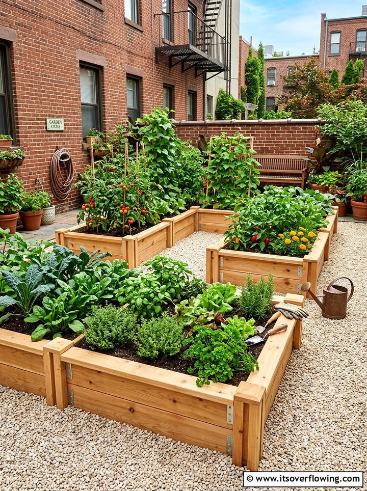 Modular raised bed - 25 creative garden ideas for urban homes