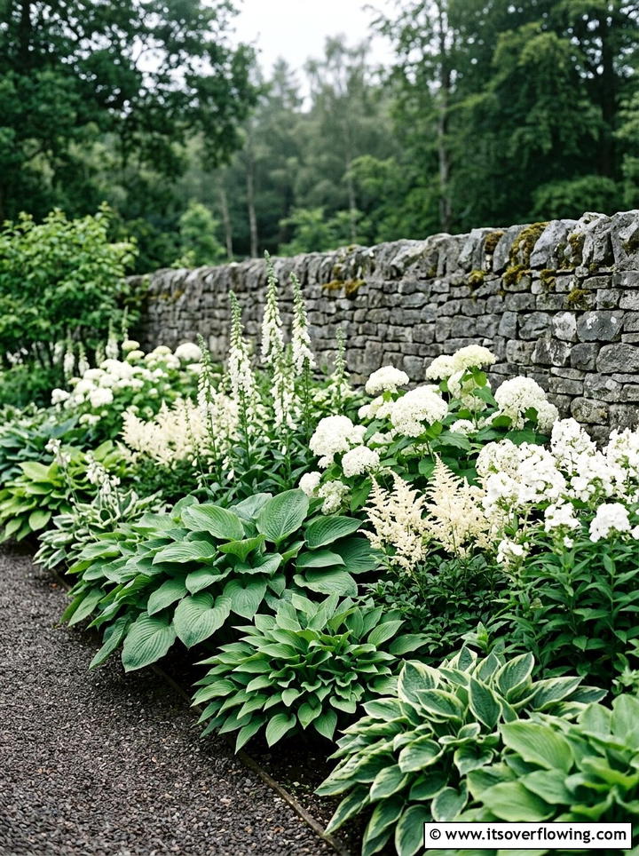 Monochromatic plant palette - 25 backyard ideas with minimalist style