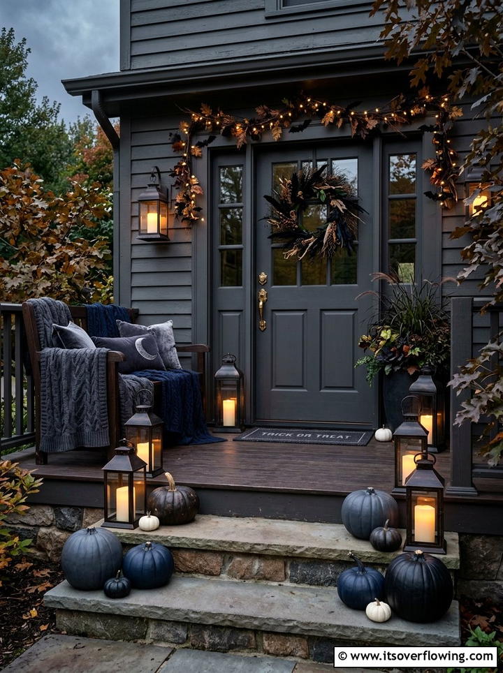 Moody Halloween Porch - 25 front porch decor ideas for halloween