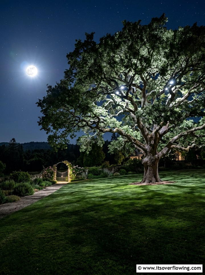 Moon Lighting Effect - 25 garden ideas with lights