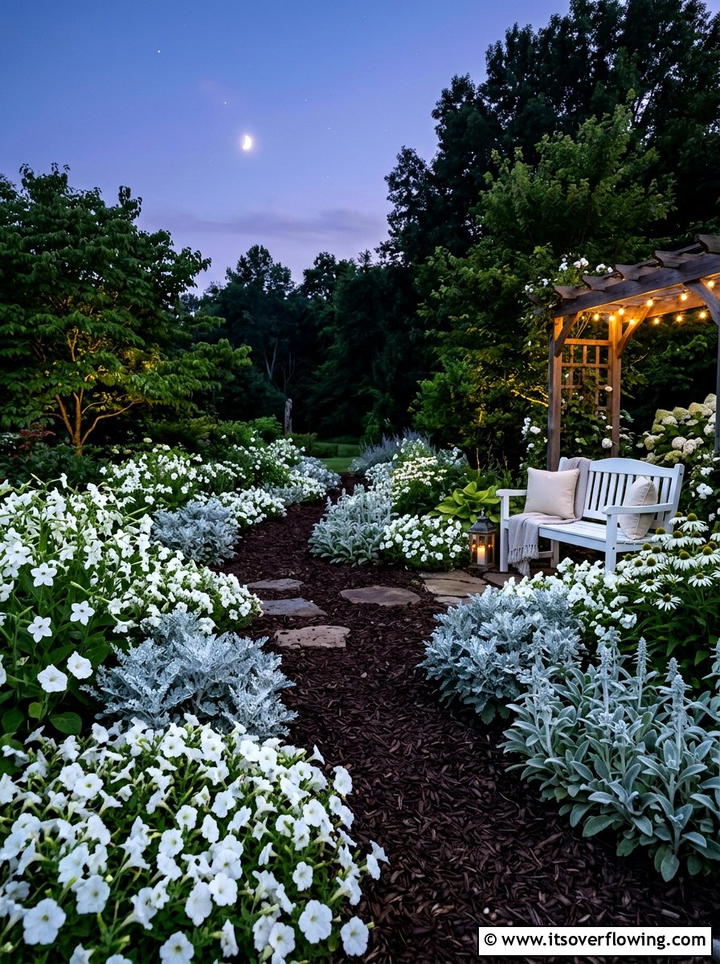 Moon garden plants - 25 creative garden ideas with white flower gardens