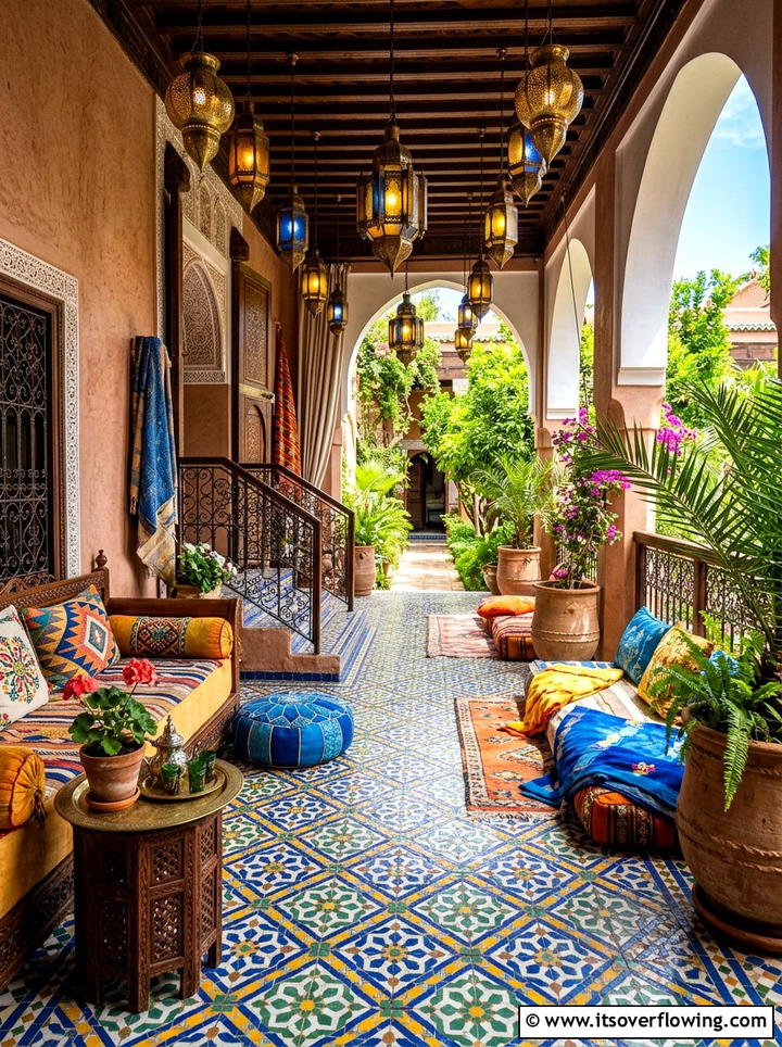 Moroccan Tile Porch Floor - 25 front porch ideas with painted floor