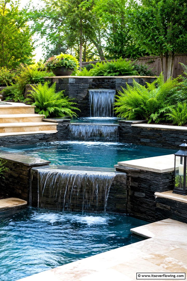 Mosaic Tiled Accent Pool - 30 Small Pool Ideas for Compact Outdoor Living Spaces