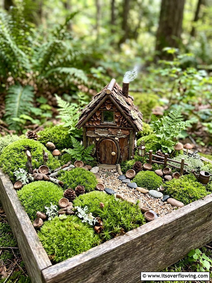 Moss Fairy Garden - 25 garden ideas with fairy gardens
