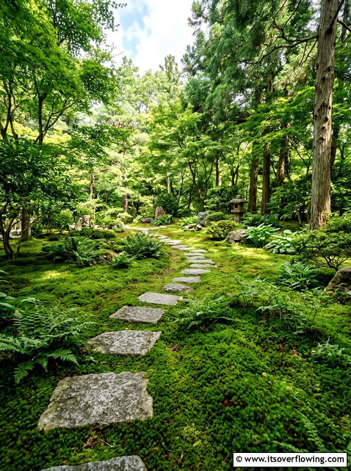 Moss Ground Cover - 25 garden ideas for zen spaces
