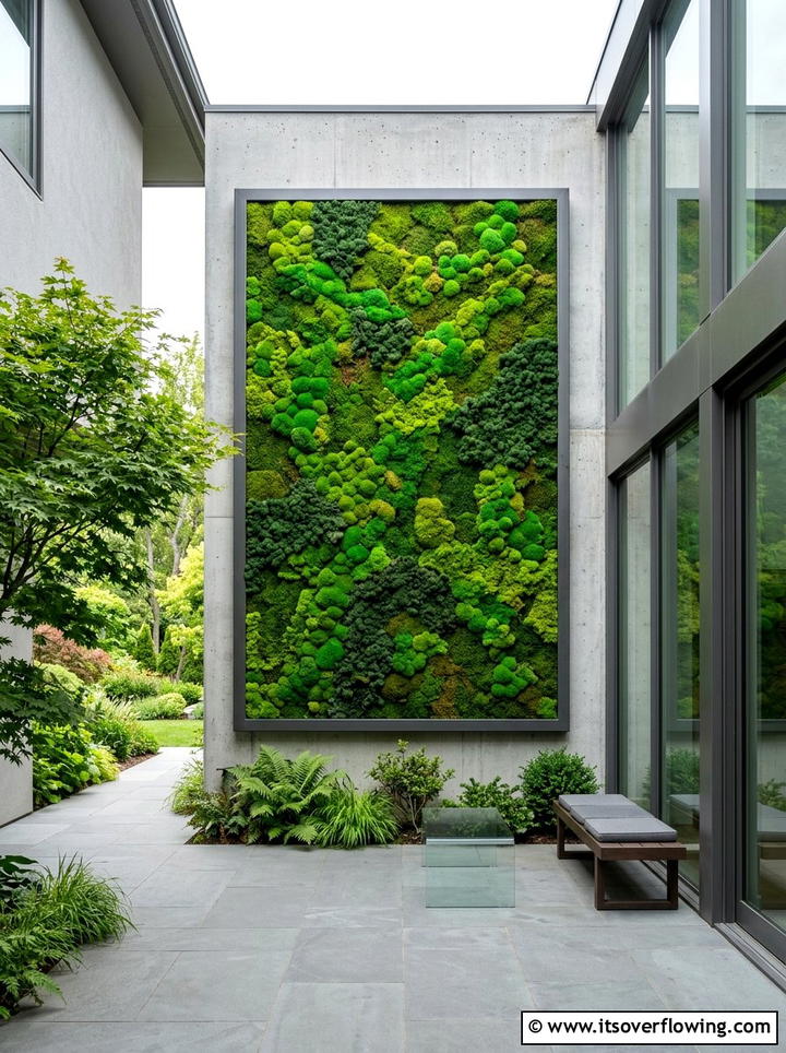 Moss Wall Panel - 25 garden ideas for balconies