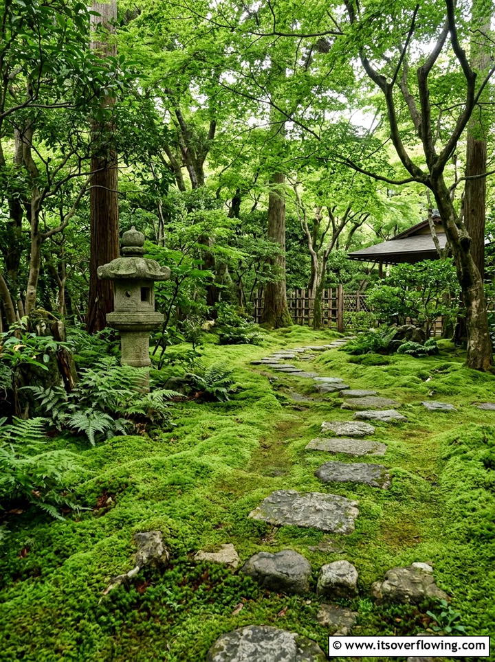 Moss garden ground cover - 25 garden ideas for rainy climate