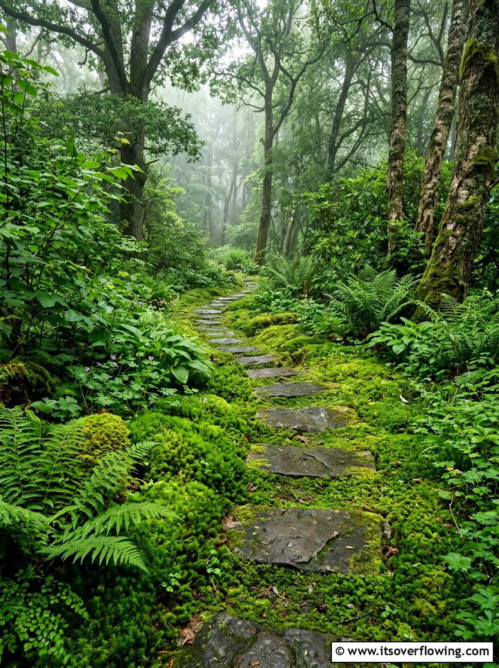 Moss ground cover - 25 small garden ideas with zen style