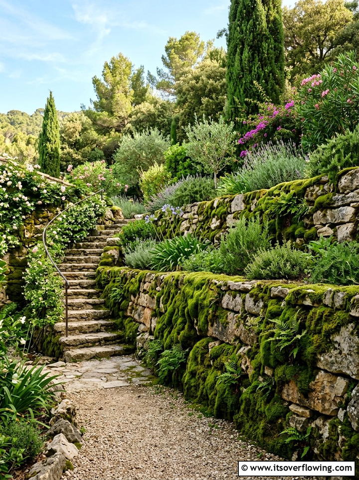 Moss terrace wall - 25 garden ideas with moss art