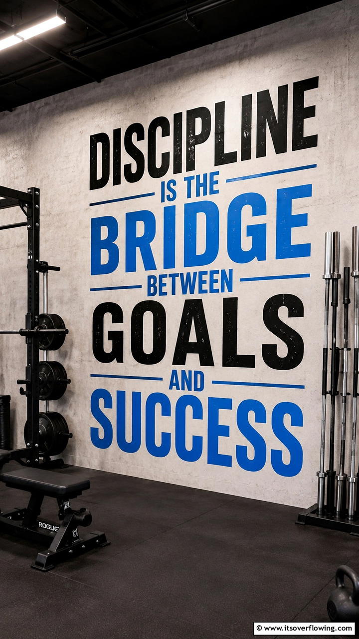 Motivational Quotes in Bold Typography - 20 Gym Murals to Inspire Your Workout Space