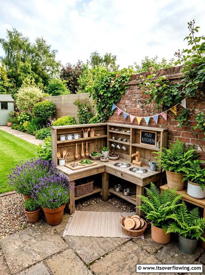 Mud Kitchen In Small Garden - 25 small garden ideas with kids corner