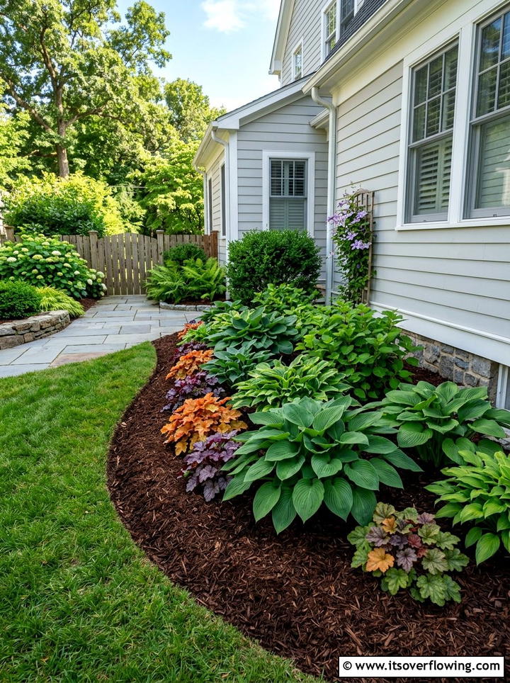 Mulch Flower Bed - 25 garden decor ideas for side yards