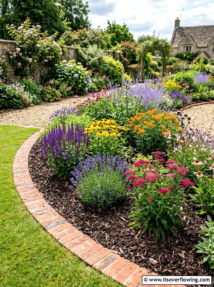 Mulch Flower Bed - 25 garden ideas for dry climate