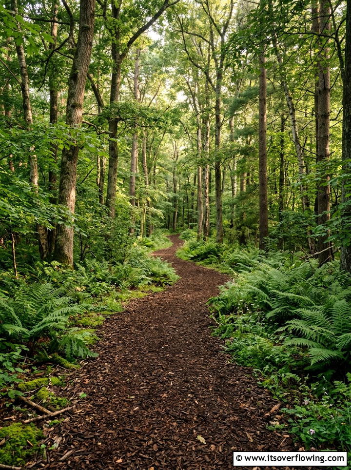 Mulch Path - 25 garden ideas with low cost materials