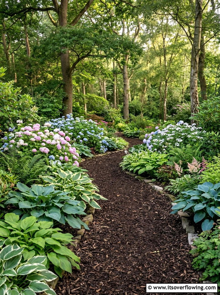 Mulch Path - 25 backyard ideas on a budget