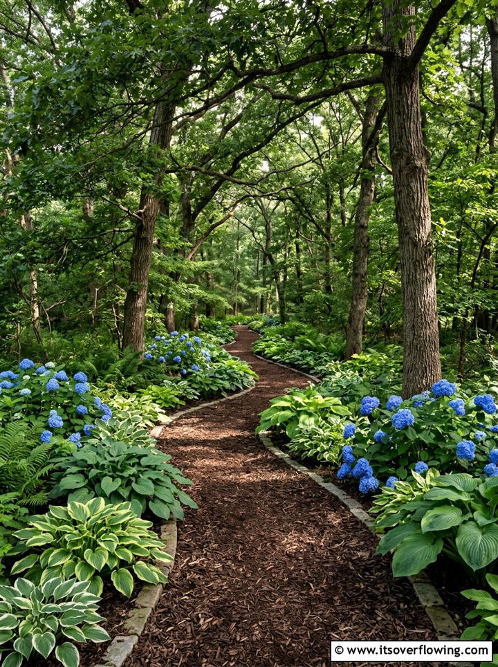 Mulch Woodland Trail - 25 garden ideas with pathways