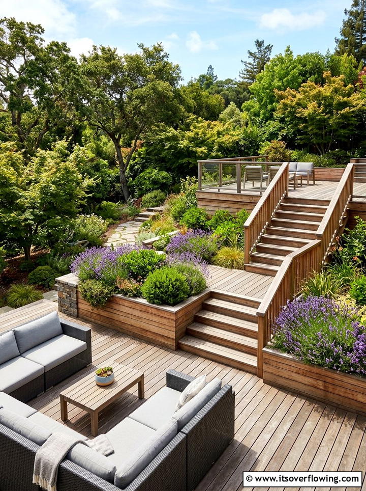 Multi Level Deck - 25 garden ideas with deck