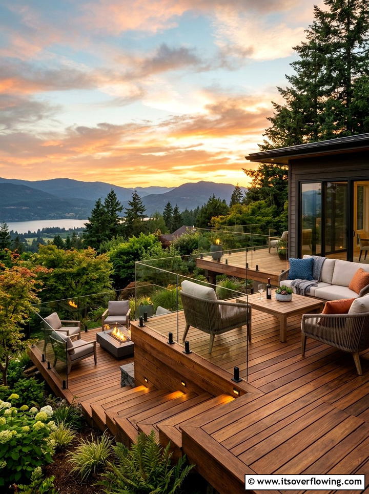 Multi Level Decking - 25 backyard ideas with terracing