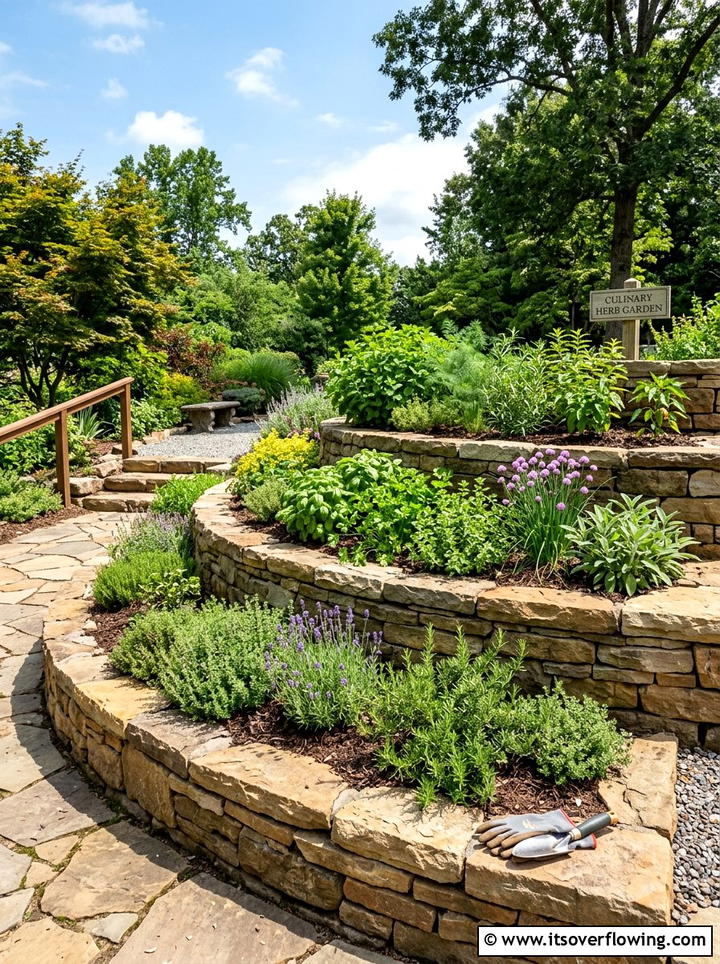 Multi Level Herb Garden - 25 garden decor ideas with herb displays