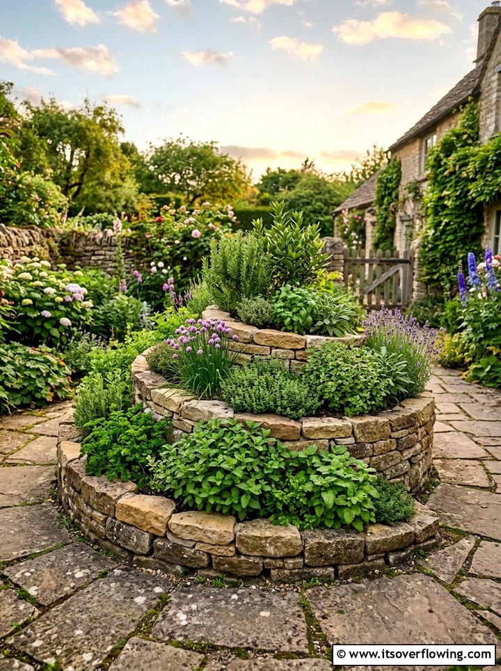 Multi Level Herb Spiral - 25 creative garden ideas with container vegetables