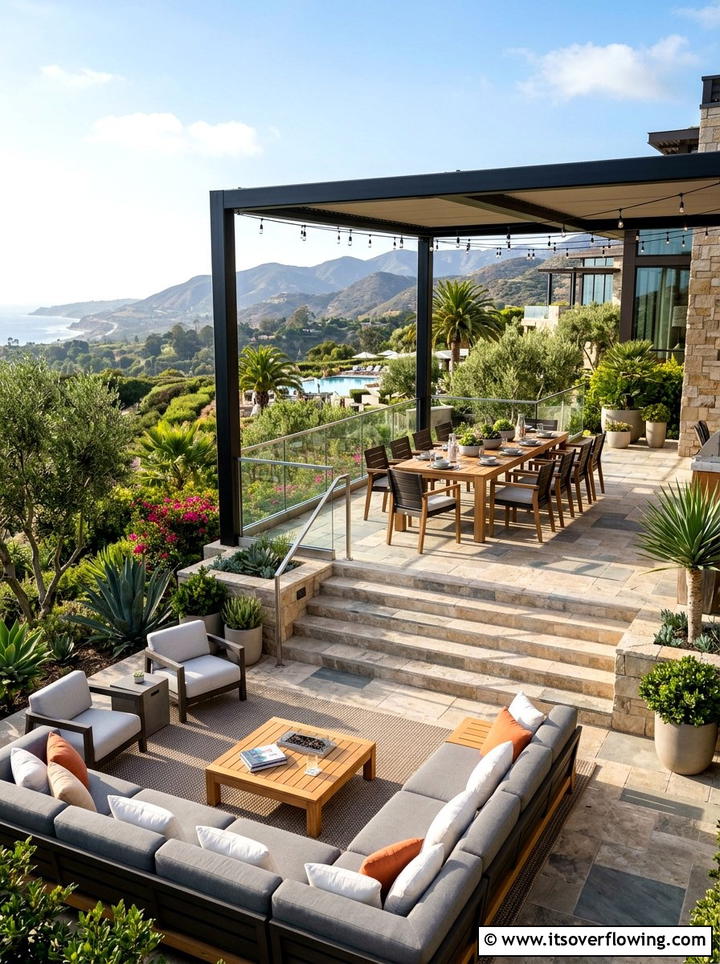 Multi Level Patio - 25 garden ideas for sloped yards