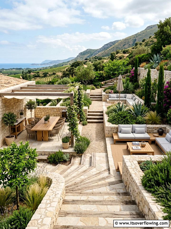 Multi Level Terrace - 25 small garden ideas with minimalist style