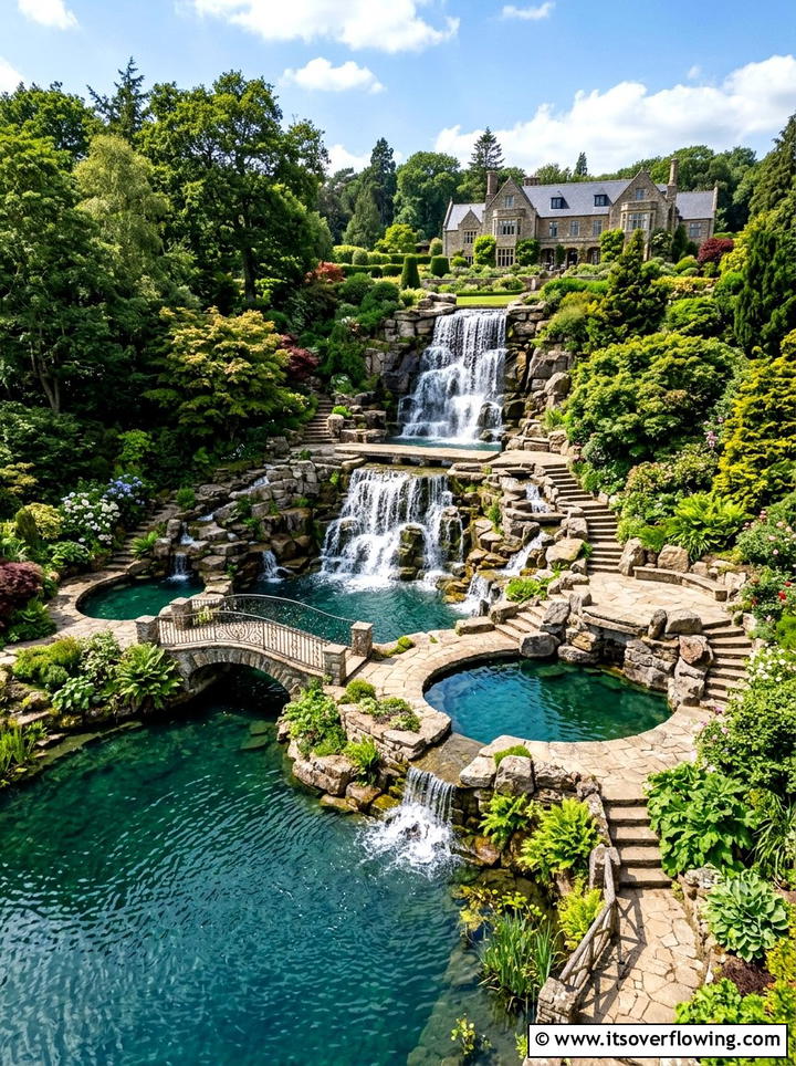 Multi Level Waterfall - 25 garden ideas with waterfall