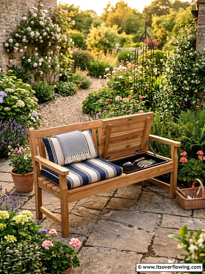 Multi Purpose Garden Bench - 25 garden ideas with potting bench