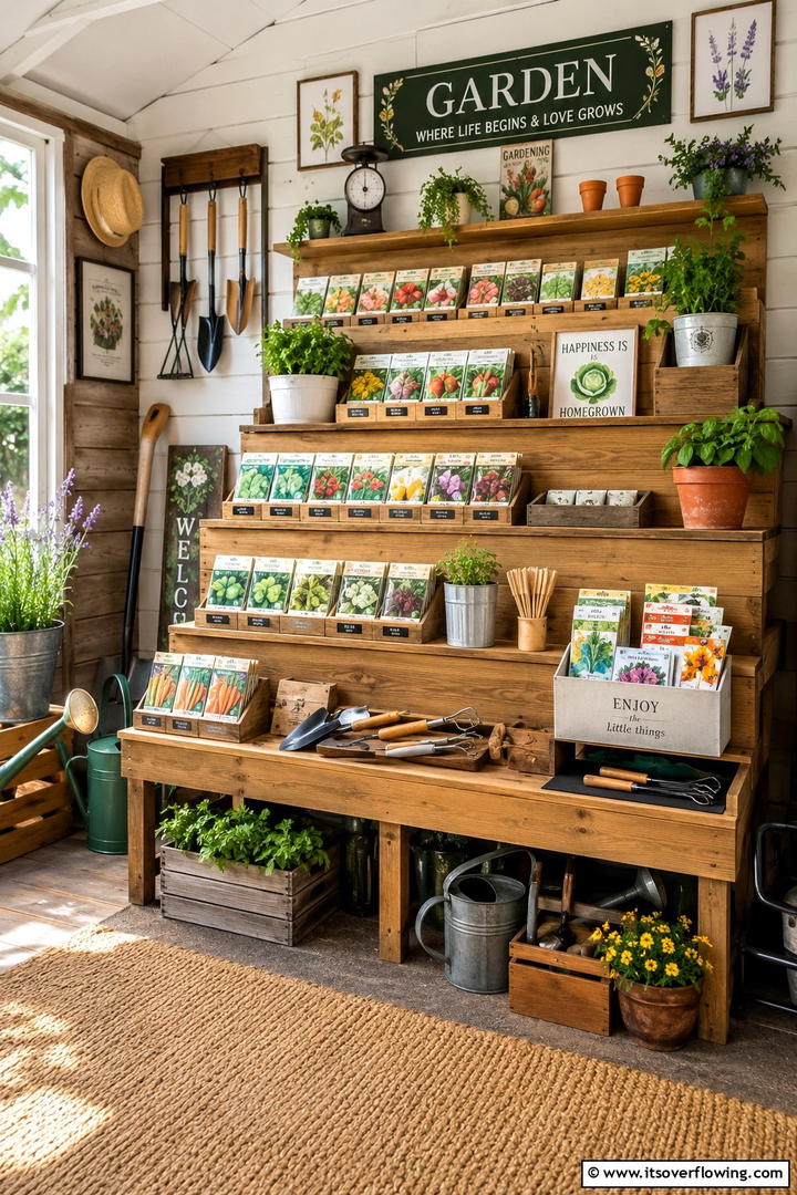 Multi Tier Display Shelves - 30 Shed Shelving Ideas for Optimal Storage Solutions