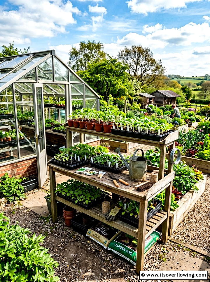 Multi Tier Potting Station For Seedlings - 25 backyard ideas with potting station