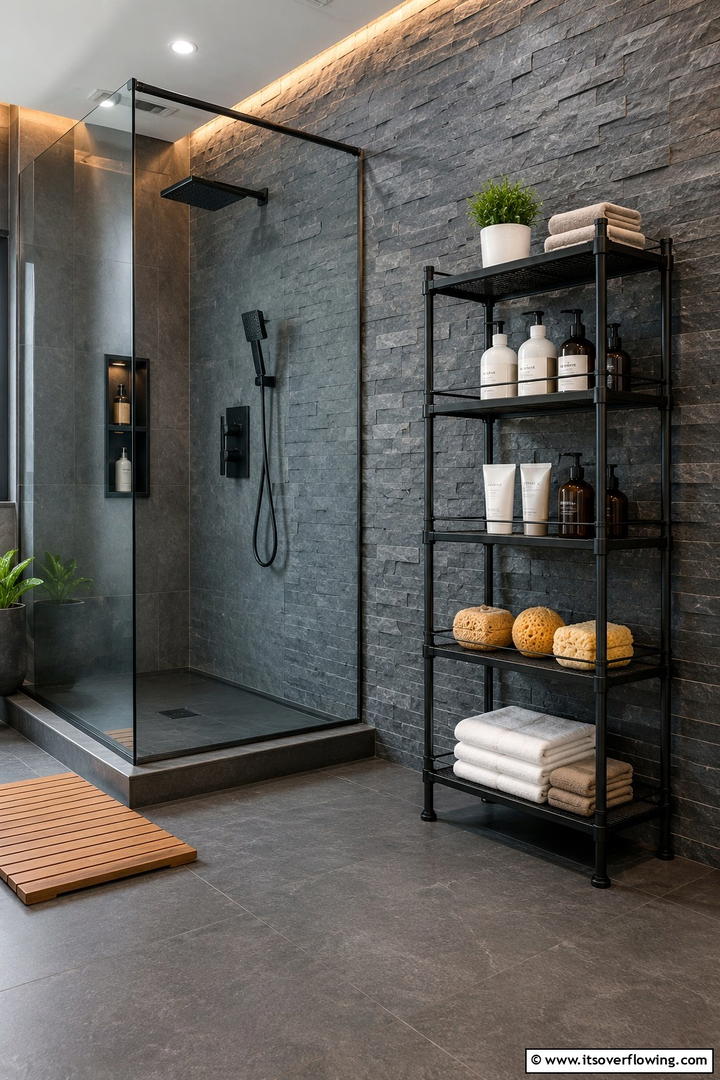 Multi Tiered Racks for Layered Storage - 30 Shower Storage Ideas to Declutter Your Bathroom