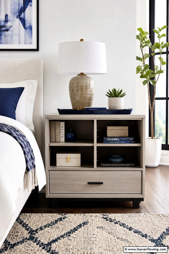 Multi functional Storage Nightstand - 30 Nightstand Decor Ideas to Enhance Your Bedroom Style