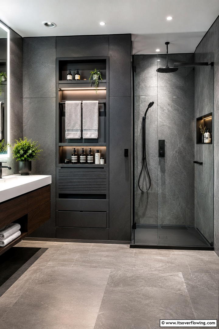 Multifunctional Shower Storage Systems for Complete Organization - 30 Shower Storage Ideas to Declutter Your Bathroom
