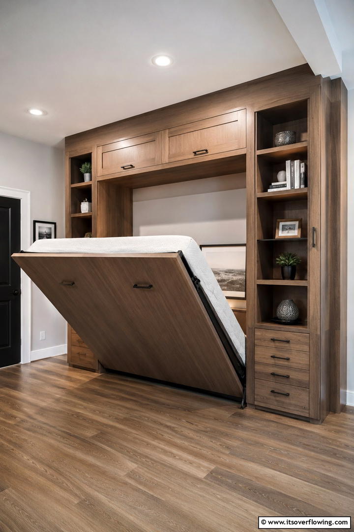Murphy Bed with Storage - 30 Tiny House Storage Ideas to Maximize Compact Living Spaces
