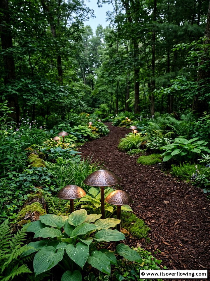 Mushroom Path Light - 25 backyard ideas with path lighting