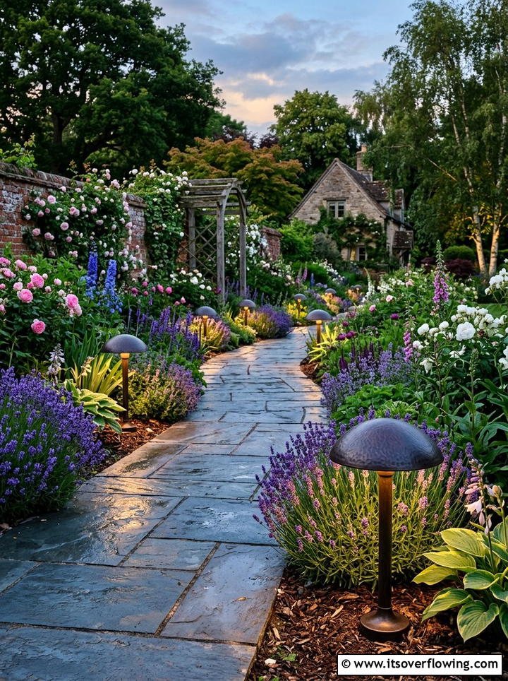 Mushroom Shaped Path Lights - 25 backyard decorating ideas with pathway lights